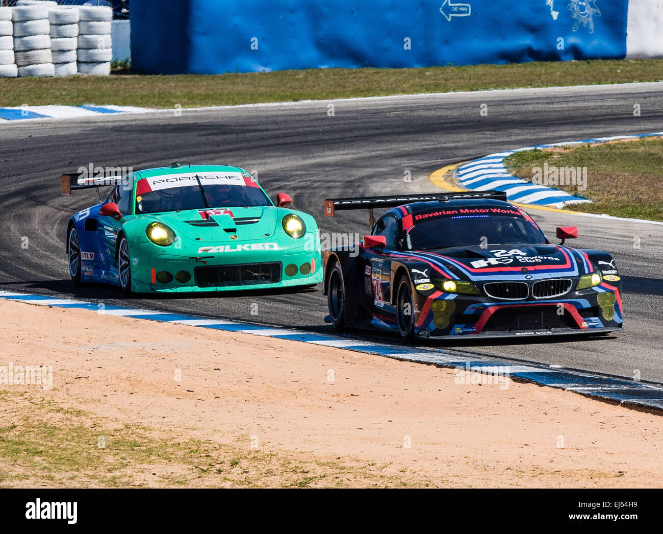 3/21/2015 - Sebring FL, USA - Corner 5 at the Sebring International Raceway in Sebring FL. DelMecum/Cal Sport Media Stock Photo