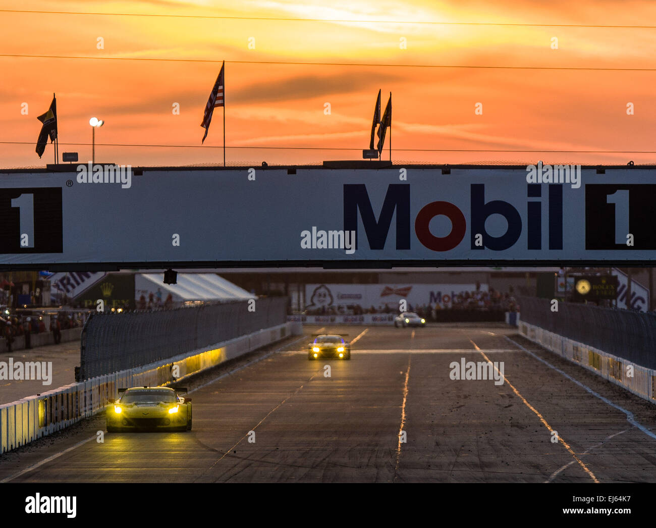 3/21/2015 Sebring FL, USA Finish line straightway at the Sebring