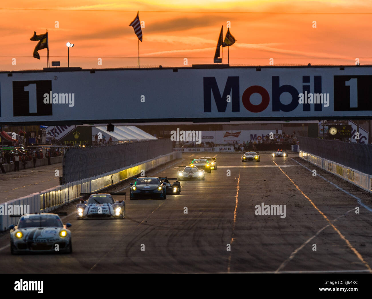 3/21/2015 Sebring FL, USA Finish line straightway at the Sebring