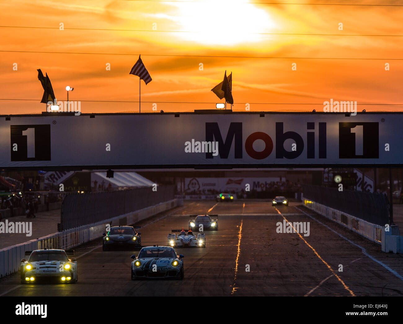 3/21/2015 Sebring FL, USA Finish line straightway at the Sebring