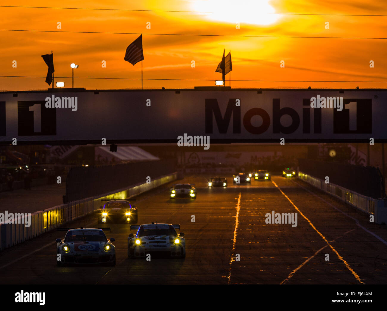 3/21/2015 Sebring FL, USA Finish line straightway at the Sebring