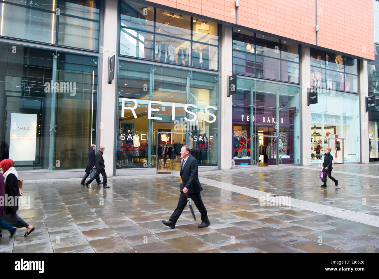 Reiss and ted baker stores near st anns square, Manchester England Stock  Photo - Alamy