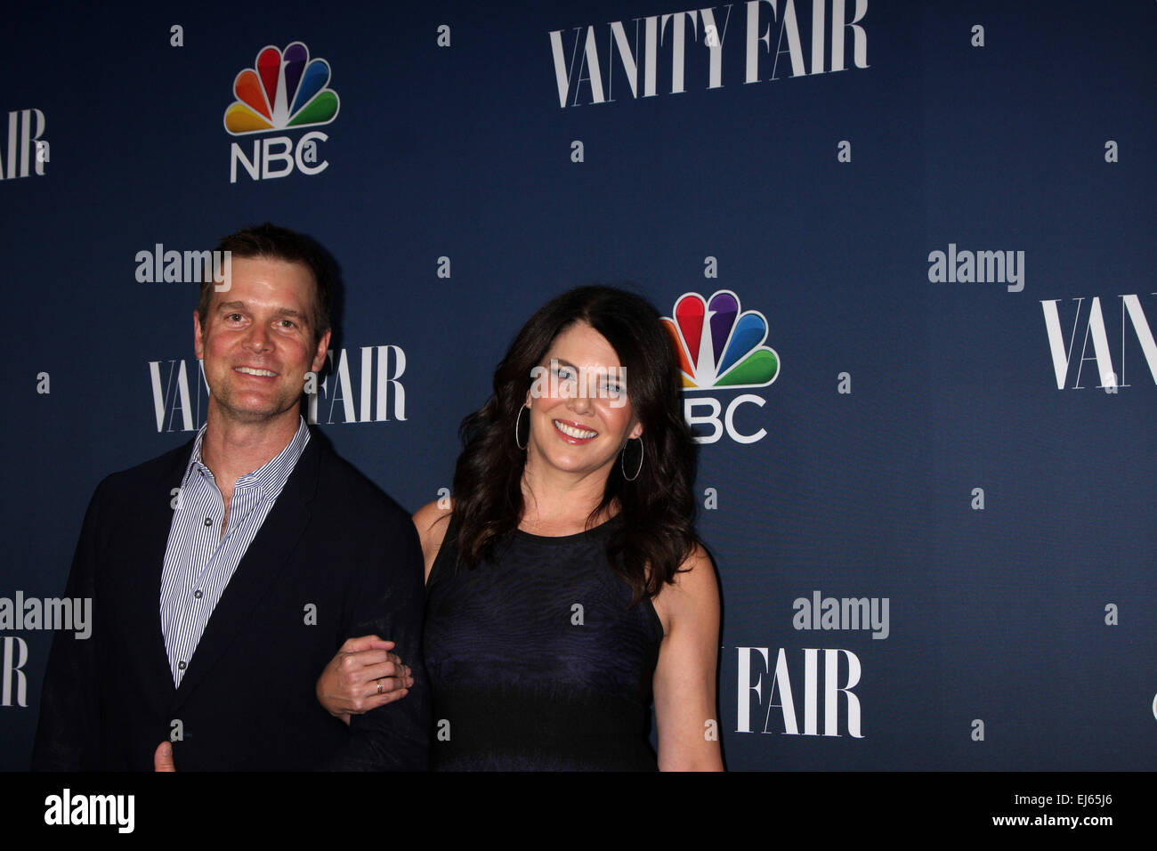 NBC & Vanity Fair's 2014-2015 TV Season Event at Hyde Sunset Featuring: Peter Krause,Lauren Graham Where: Los Angeles, California, United States When: 17 Sep 2014 Stock Photo