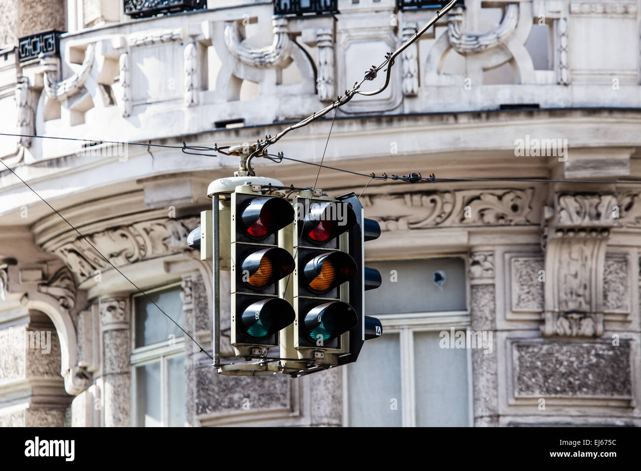 Street light in Vienna, Austria Stock Photo Alamy