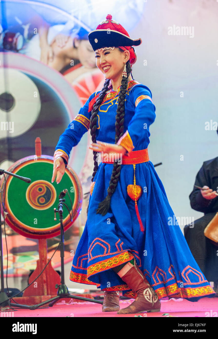 Turin, Italy. 22nd March, 2015. Lingotto fair 'Festival dell'Oriente' from 20th to 22th March 2015 and from 27th to 30th March 2015 - 20th March 2015 Tibetan music and dance Credit:  Realy Easy Star/Alamy Live News Stock Photo