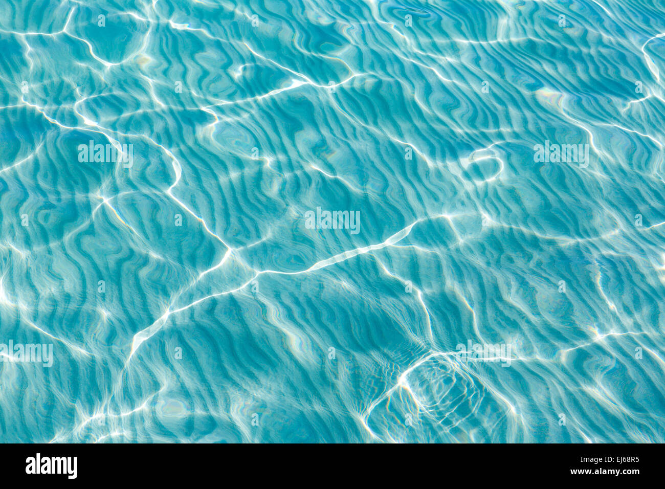 Tropical sea water texture reflections like paradise summer vacation Stock Photo