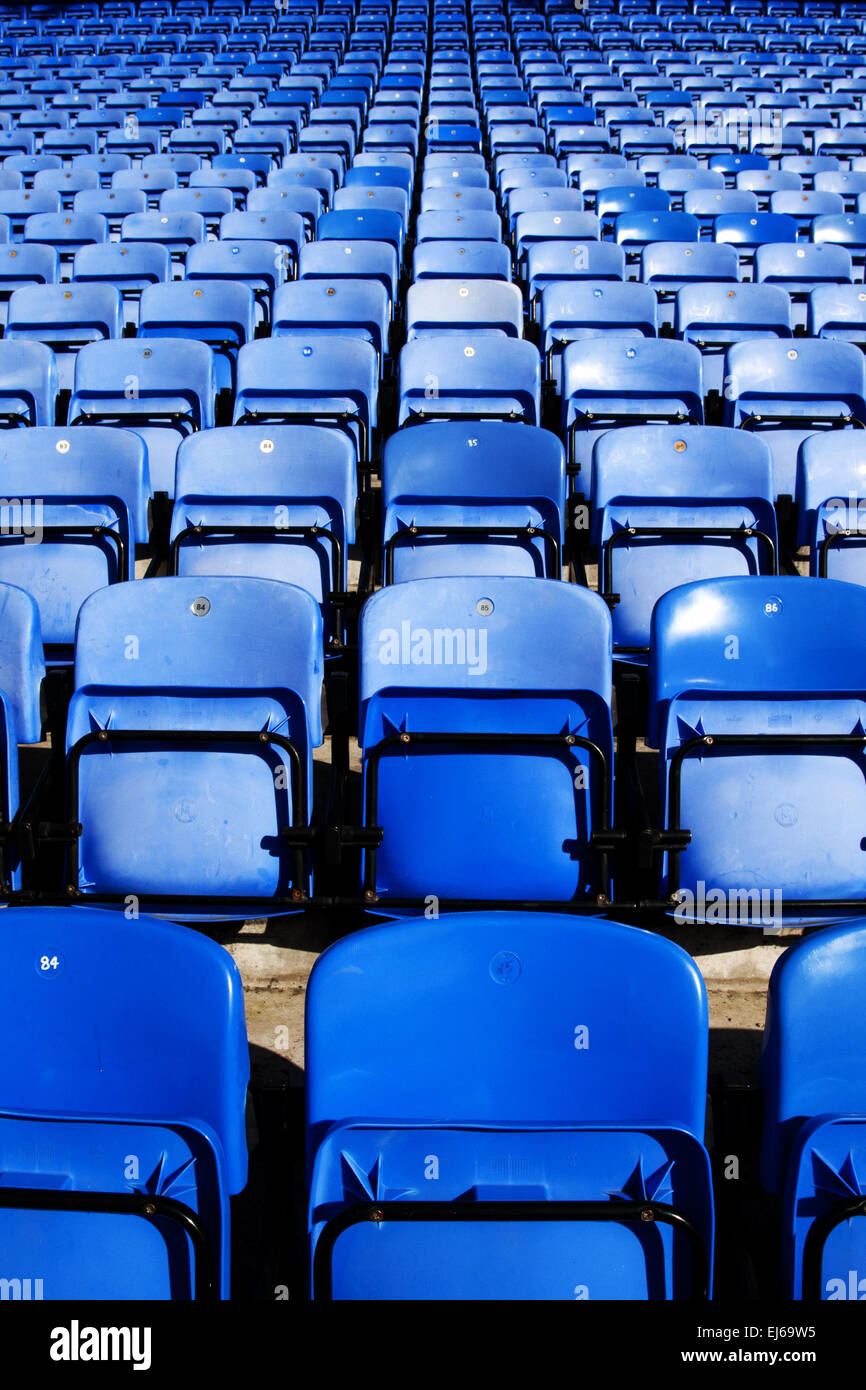 Seating in a sports stadium Stock Photo Alamy