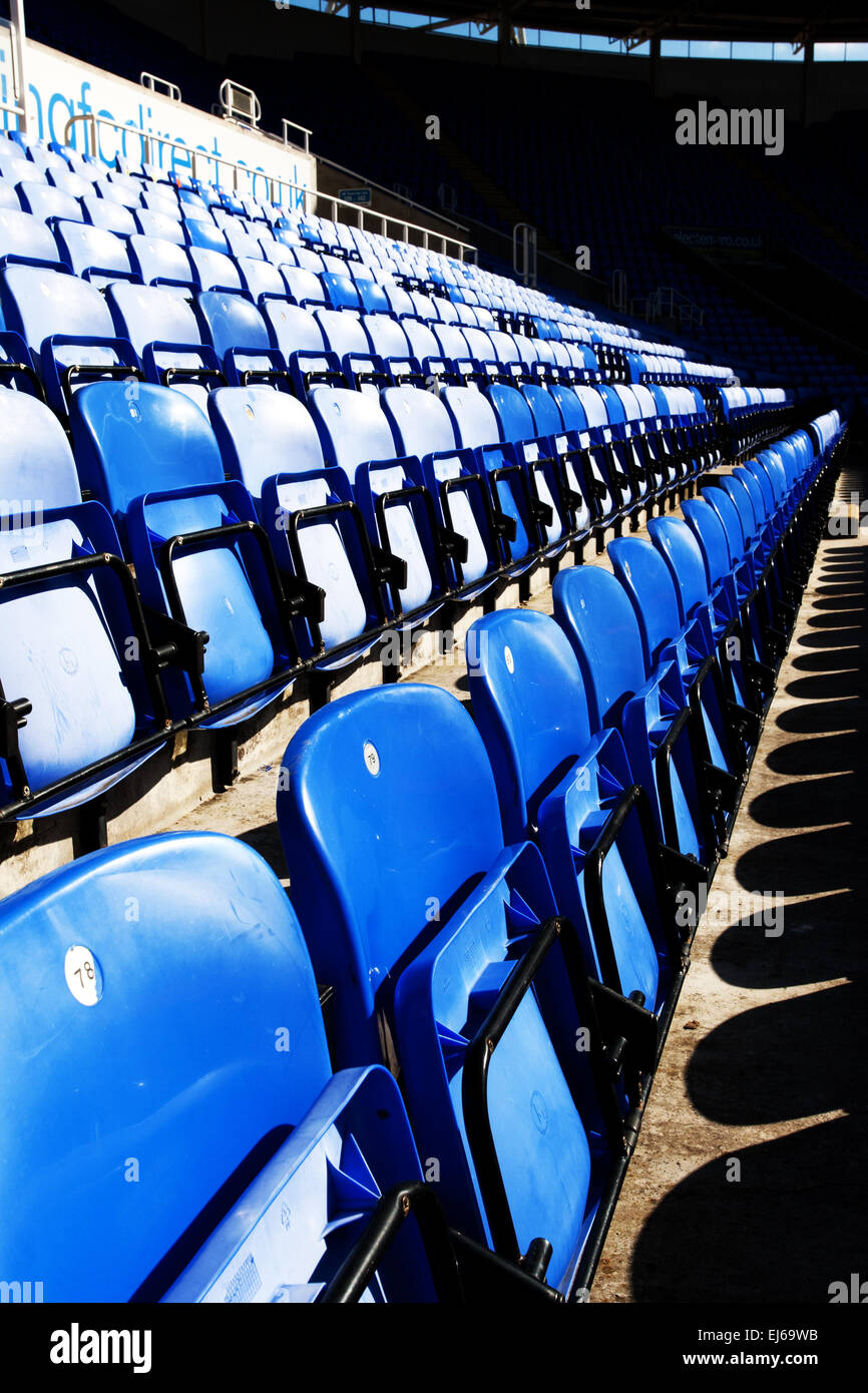 Seating in a sports stadium Stock Photo Alamy