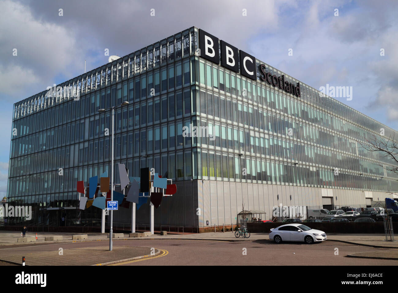 bbc pacific quay river clyde Glasgow Scotland uk Stock Photo