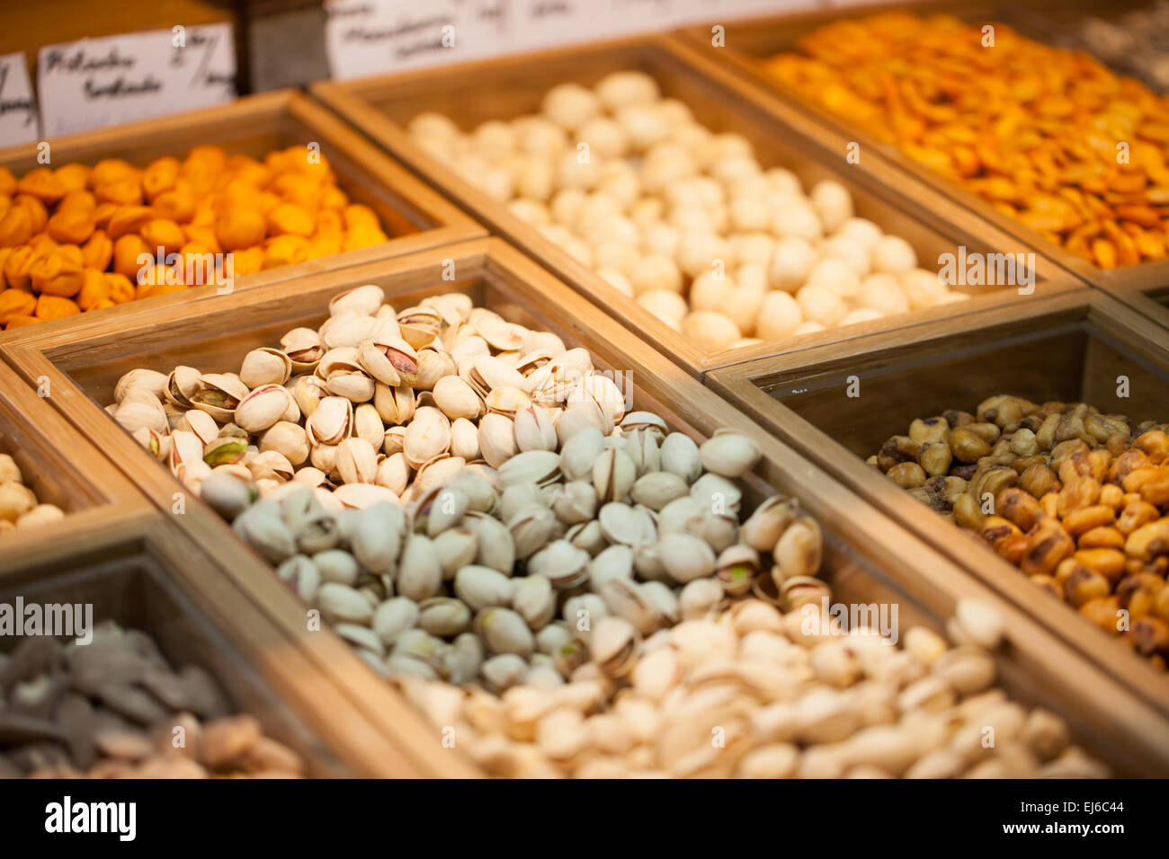 Nuts at the asian market Stock Photo Alamy