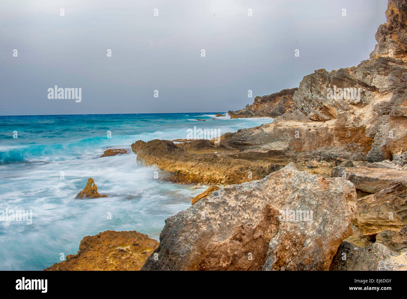 Isla Mujeres Shoreline Stock Photo