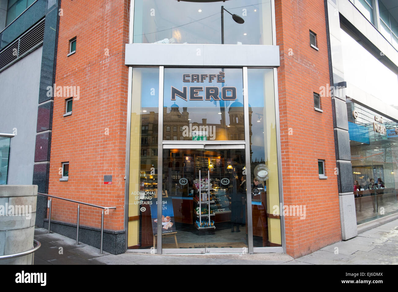 Caffe nero coffee tea shop store in Manchester England Stock Photo