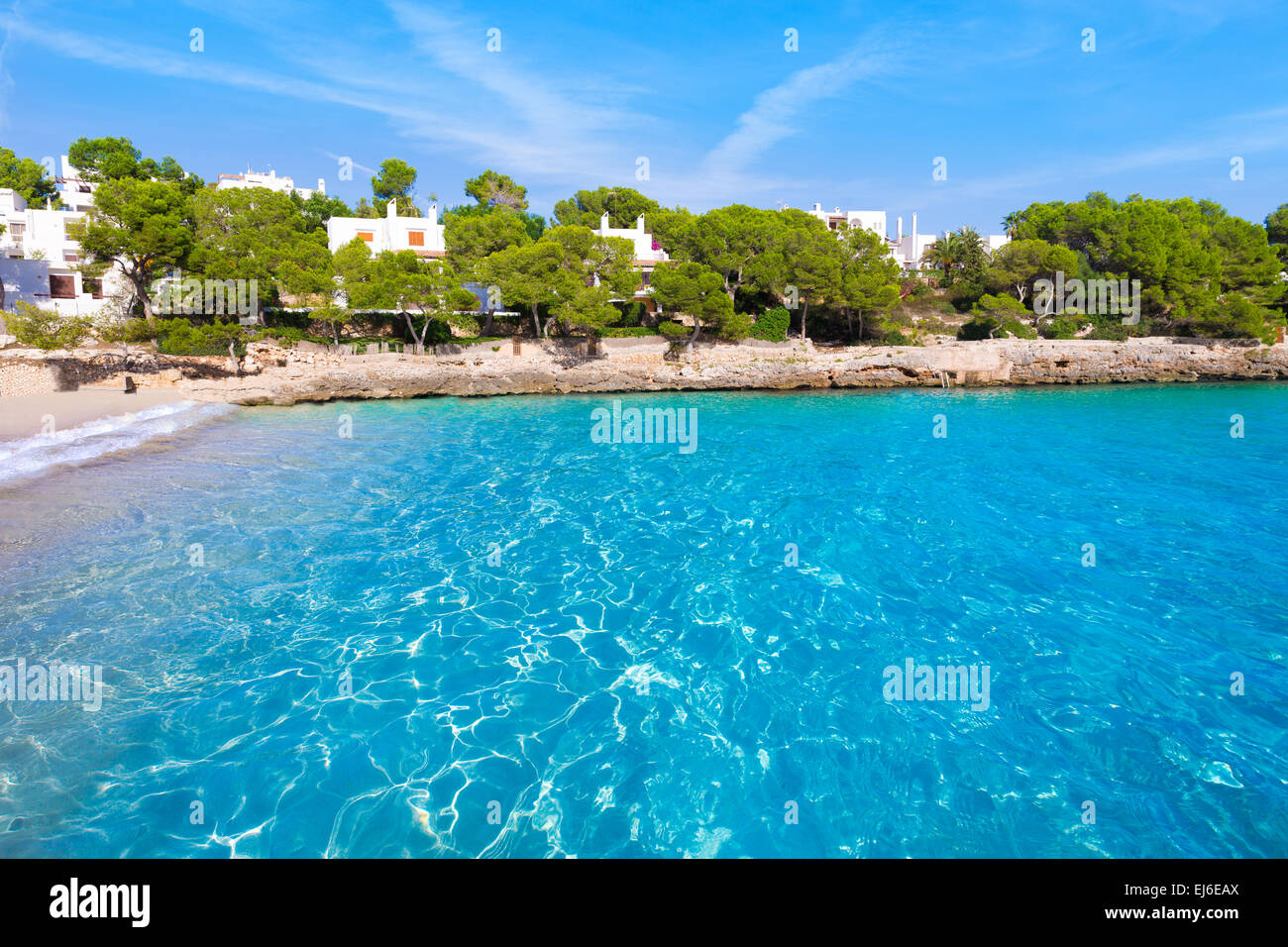 Majorca Cala Gran Beach in Cala Dor in Mallorca Santanyi at Balearic ...