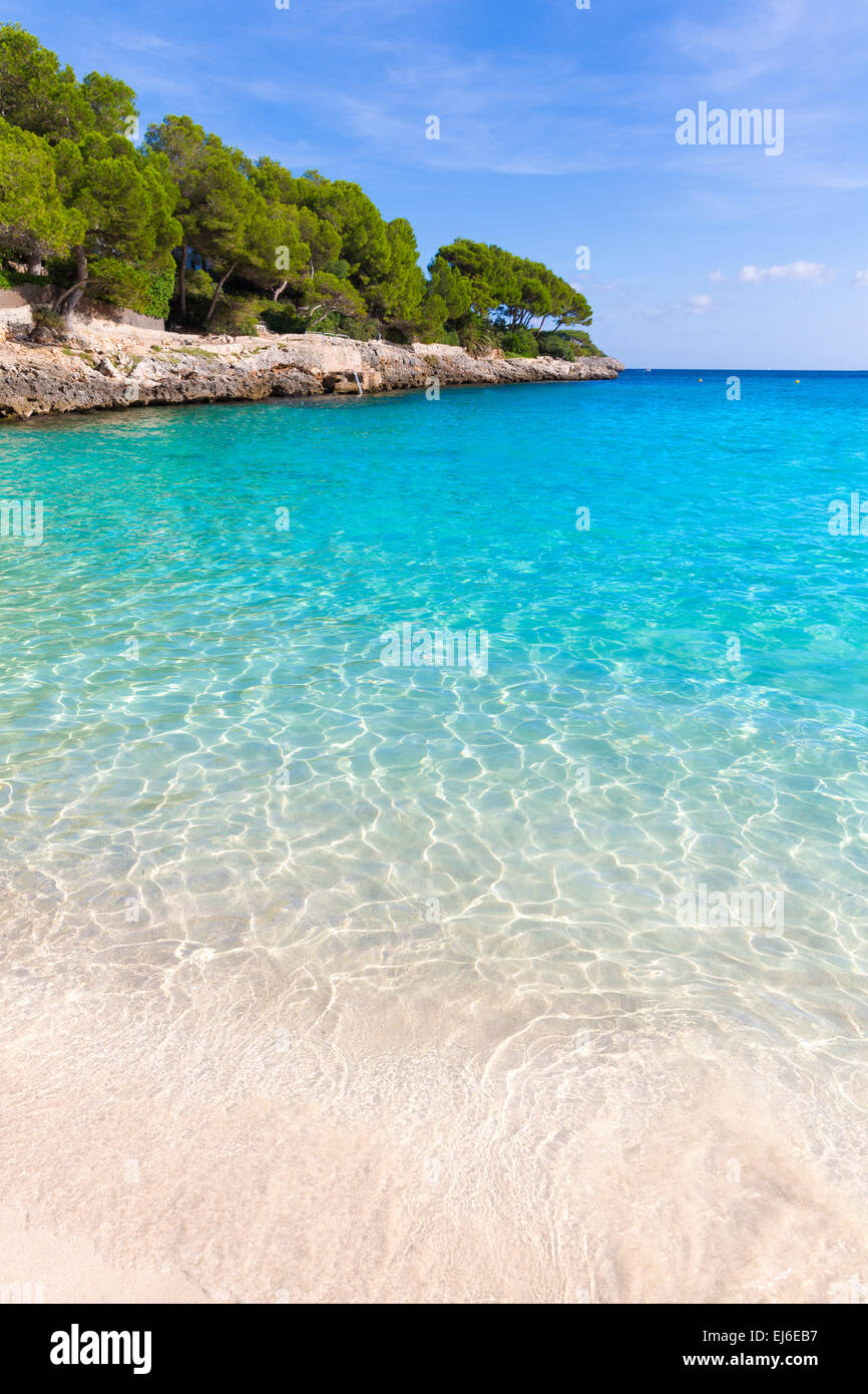 Majorca Cala Gran Beach in Cala Dor in Mallorca Santanyi at Balearic ...