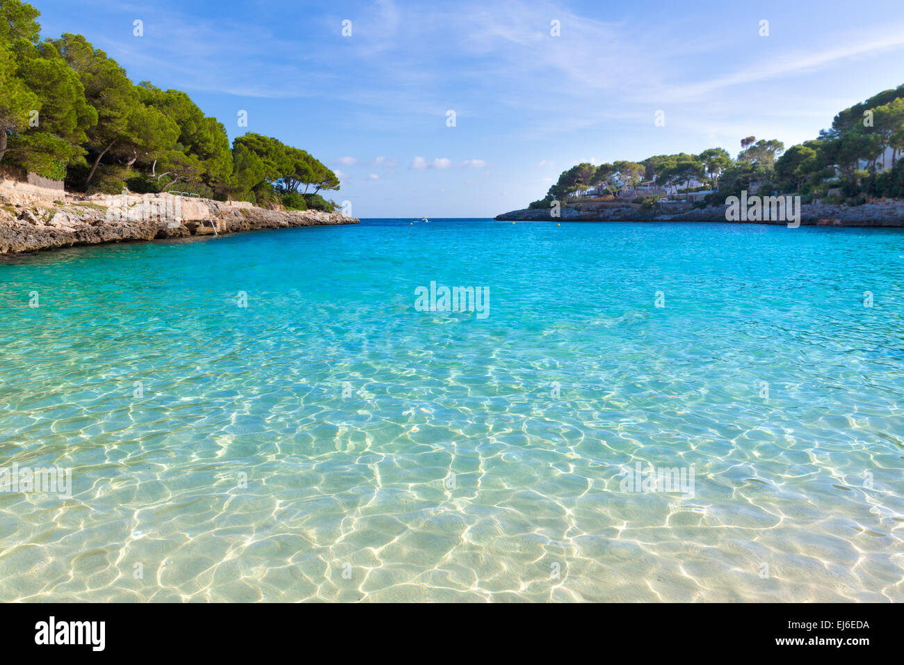 Majorca Cala Gran Beach in Cala Dor in Mallorca Santanyi at Balearic Islands of Spain Stock Photo