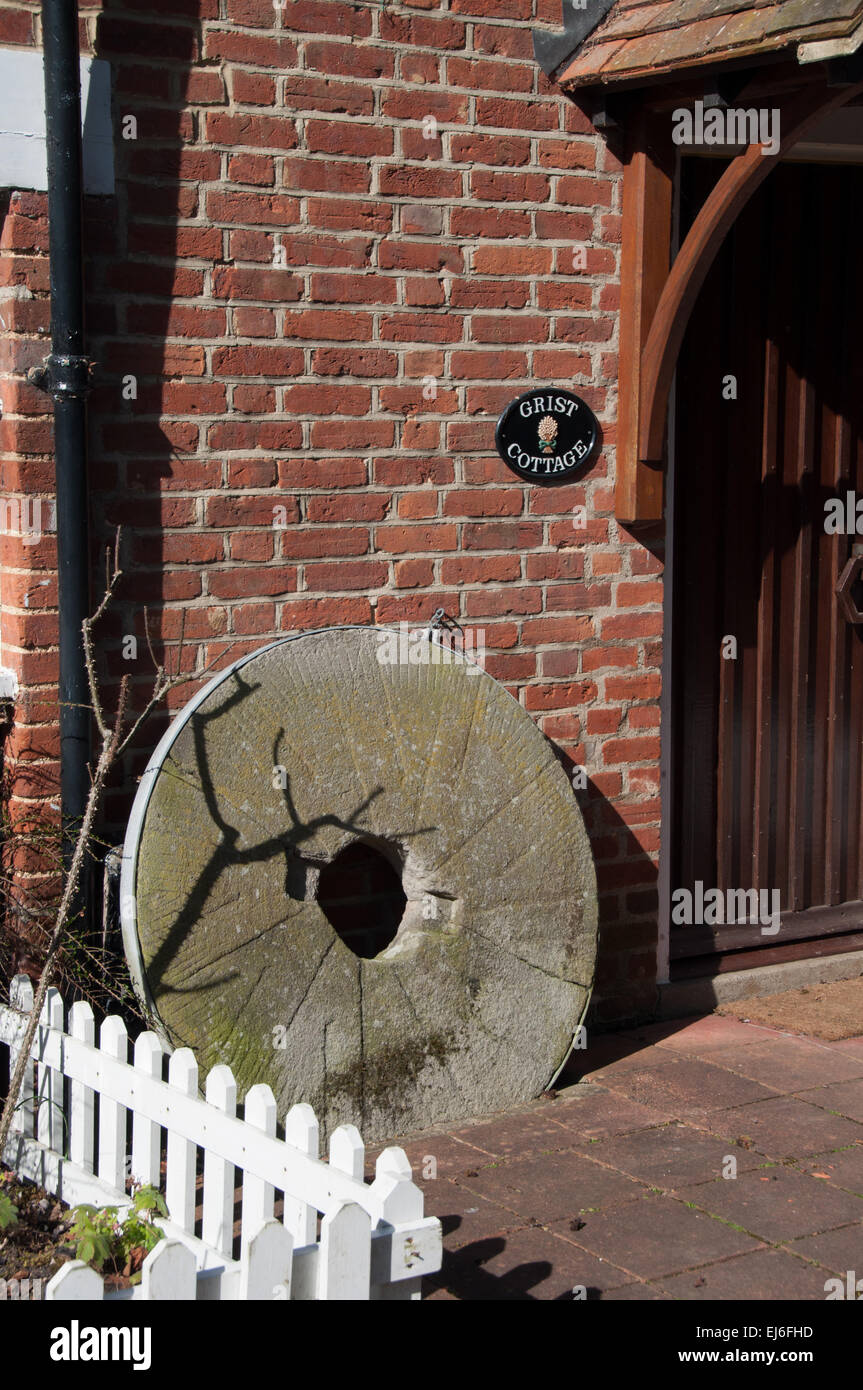 The remaining grist wheels from Iffley Mill in oxford Stock Photo