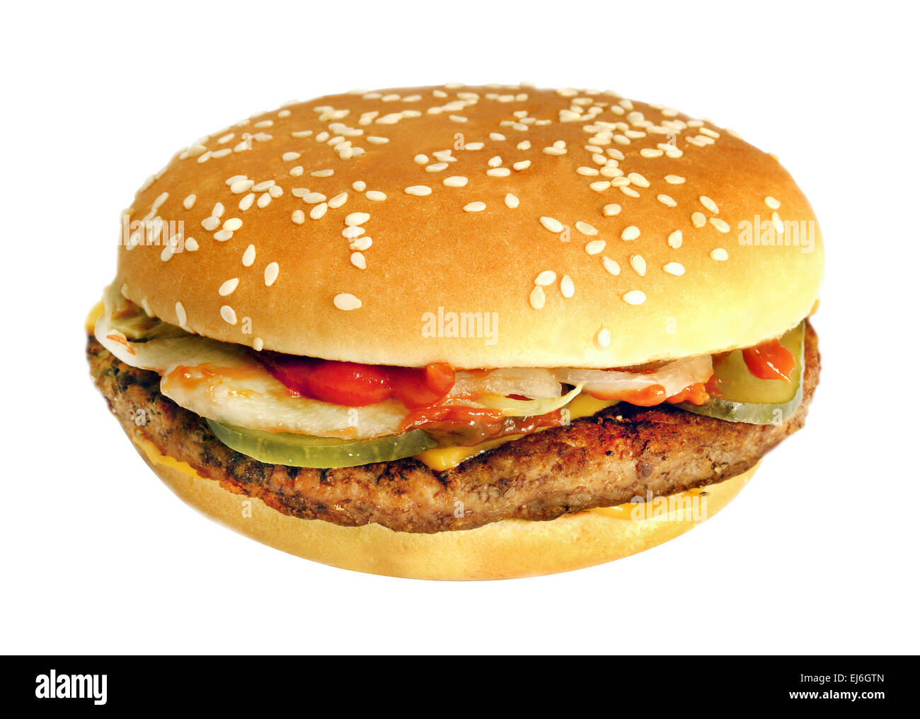 big tasty burger Stock Photo