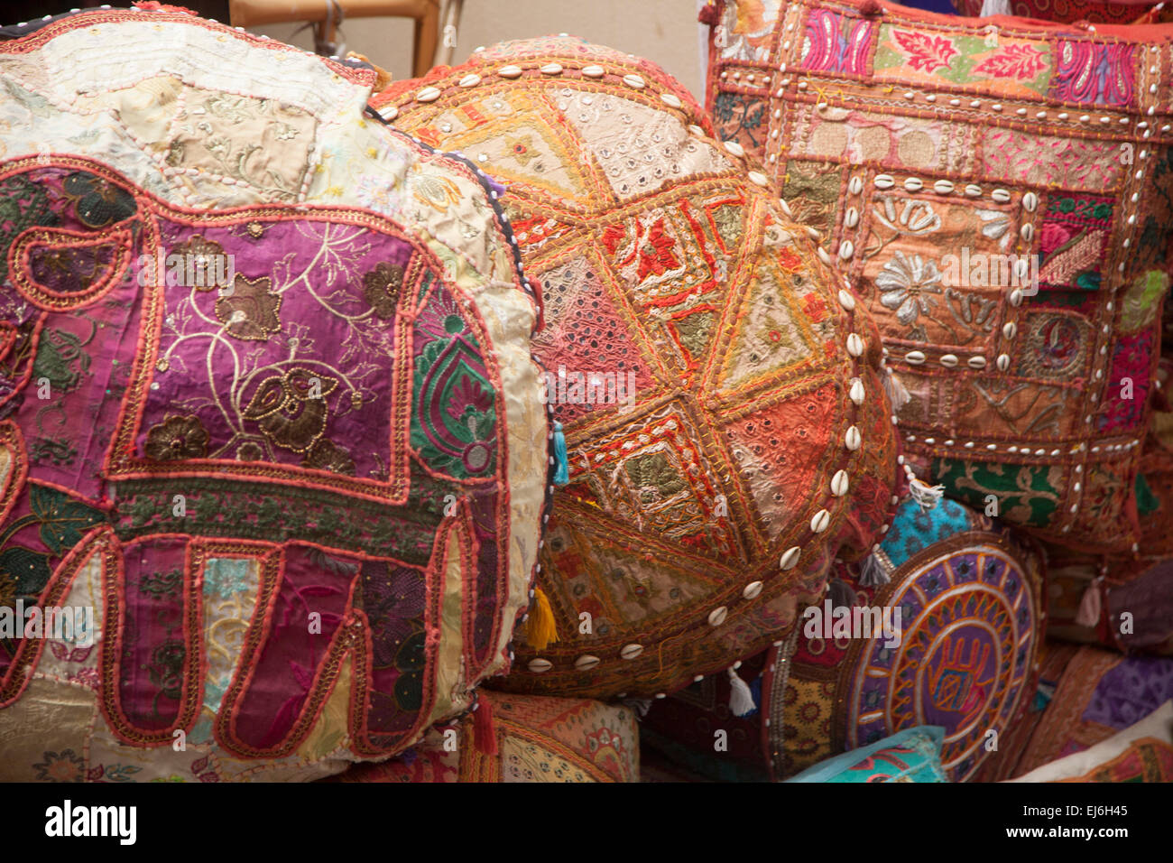cushions in the Souk of Dubai Stock Photo Alamy