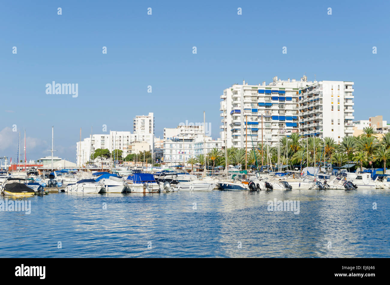 Sant Antoni de Portmany or San Antonio, Ibiza, Balearic Islands, Spain Stock Photo