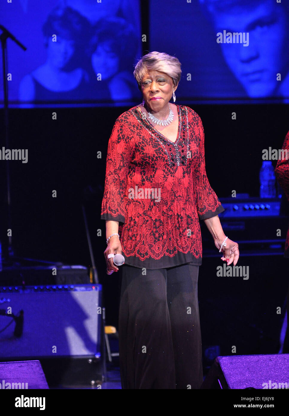 Emporia, Virginia, USA. 21st Mar, 2015. JUDY CRAIG, original lead singer of The Chiffons, .performing at the Greensville Performing Arts Center in Emporia, VA as part of the Original Stars of American Bandstand touring group. © Tina Fultz/ZUMA Wire/Alamy Live News Stock Photo