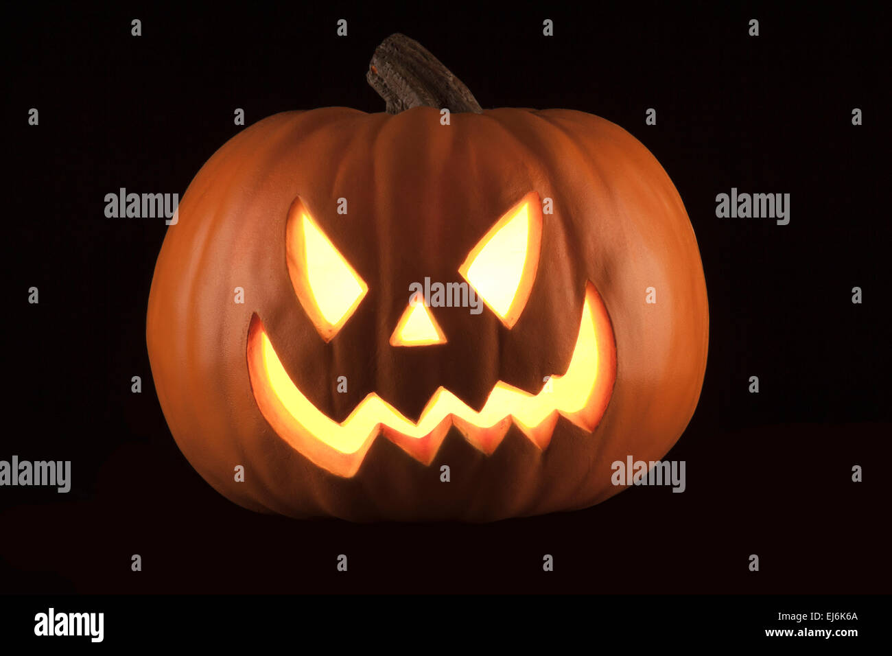 beautiful pumpkin in a studio black background Stock Photo - Alamy