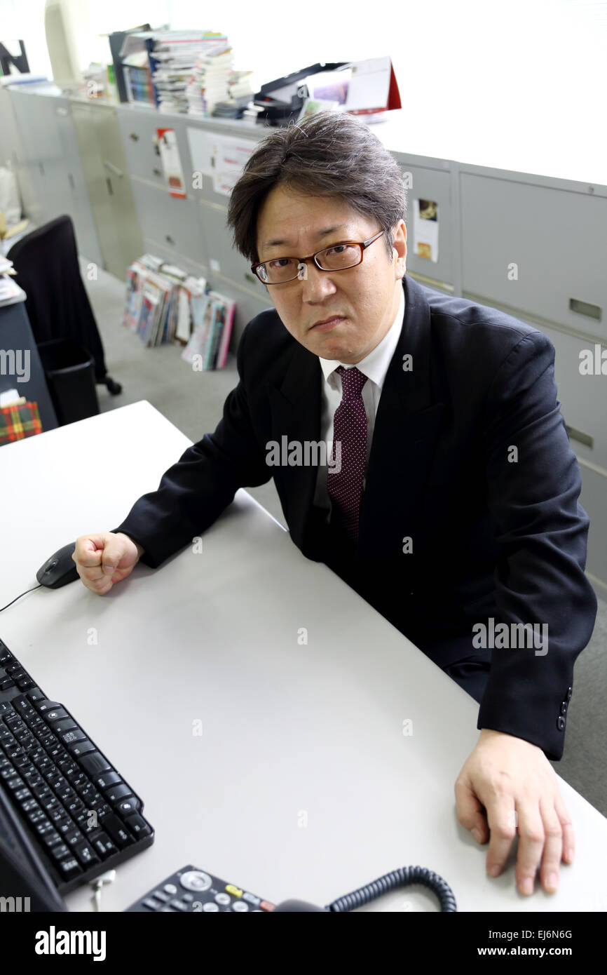 Japanese boss in the office Stock Photo - Alamy