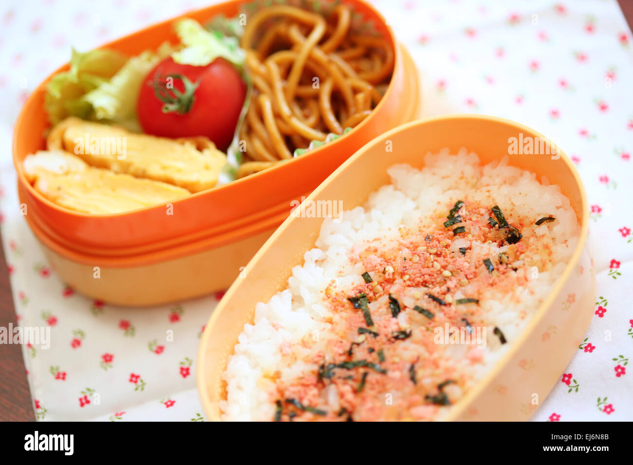 Japanese style bento lunch box Stock Photo Alamy