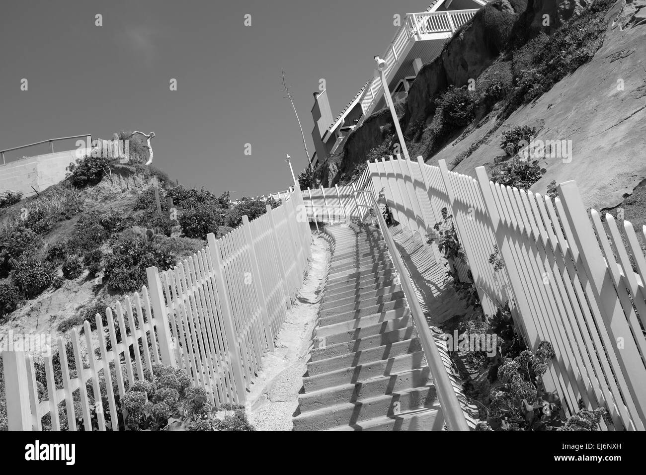 Beach access stairs hi-res stock photography and images - Alamy