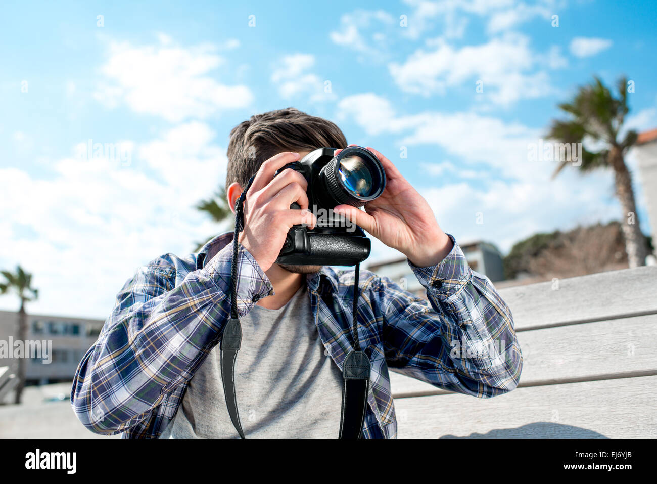 Photographer With Camera In The City Stock Photo Alamy Photographer With Camera In The City Stock Photo Alamy