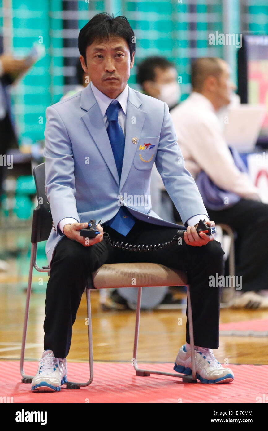 Tokyo, Japan. 22nd Mar, 2015. Referee Taekwondo : All Japan Taekwondo ...