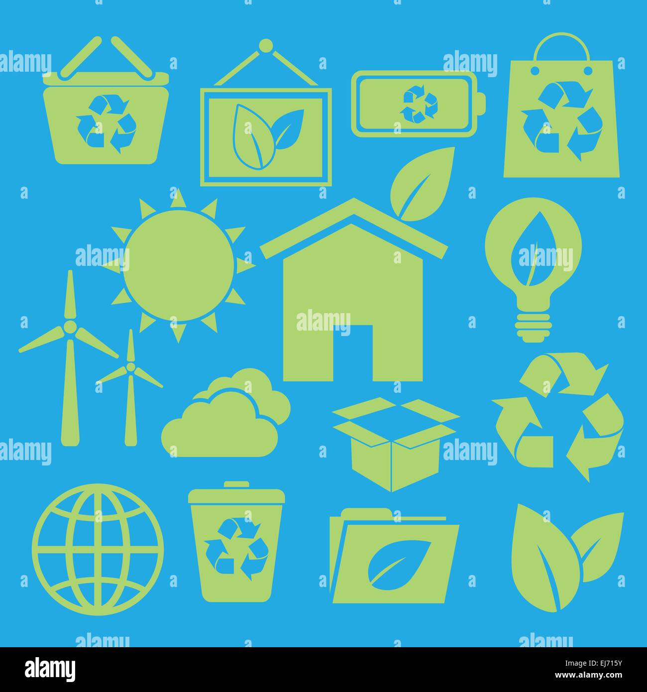 Set eco icons stock hi res stock photography and images Alamy