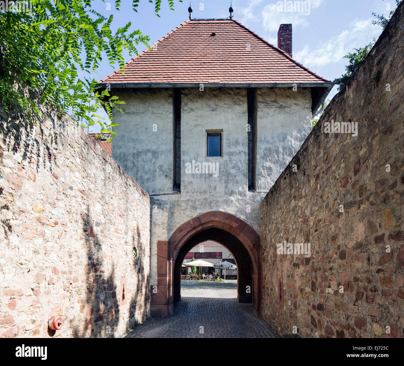 Rüsselsheim Fortress, castle complex, 15th c., Rüsselsheim, Hesse, Germany Stock Photo