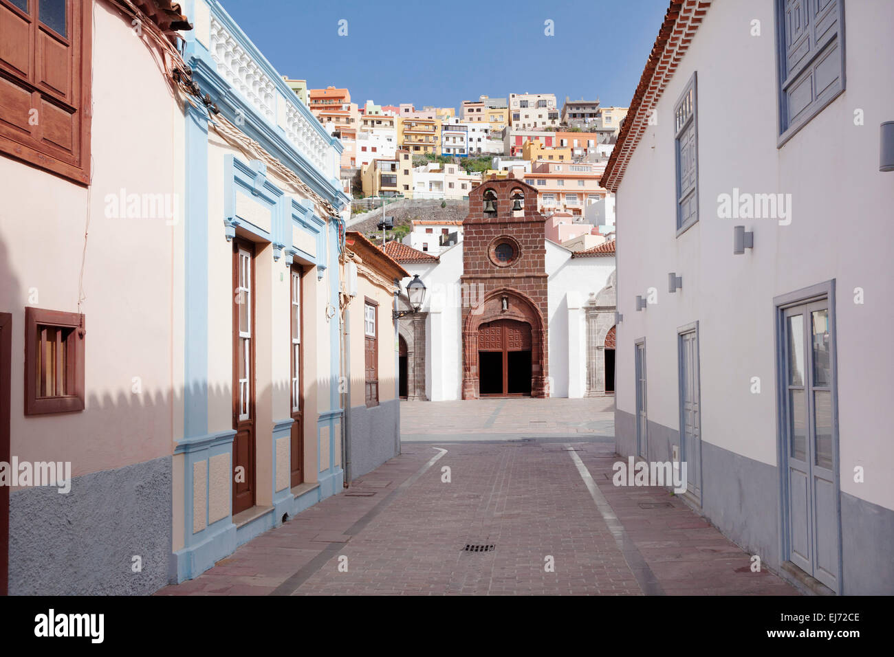 Church of Nuestra Senora de la Asuncion, La Gomera, Canary Islands, Spain Stock Photo