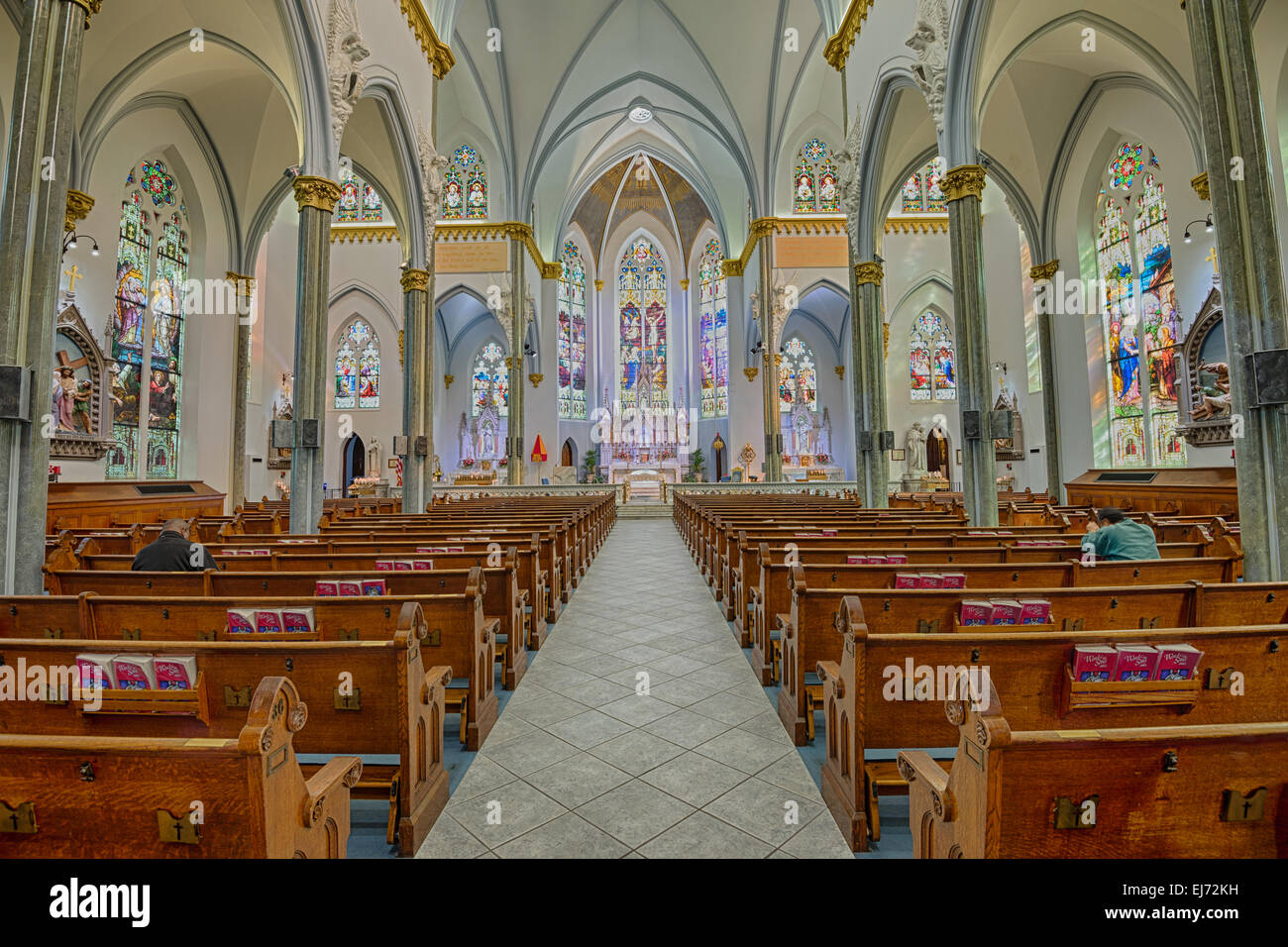 JACKSONVILLE, FLORIDA - JANUARY 18, 2015 : Interior of Immaculate  Conception Catholic Church in Downtown Jacksonville. HDR proce Stock Photo  - Alamy, image size:1300x956