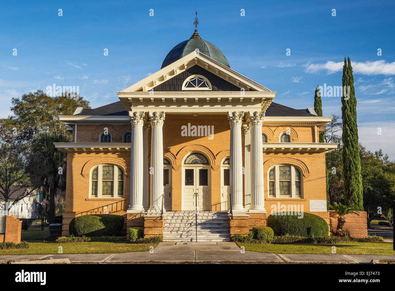 First presbyterian church in Quitman, GA, completed in 1909 Stock Photo
