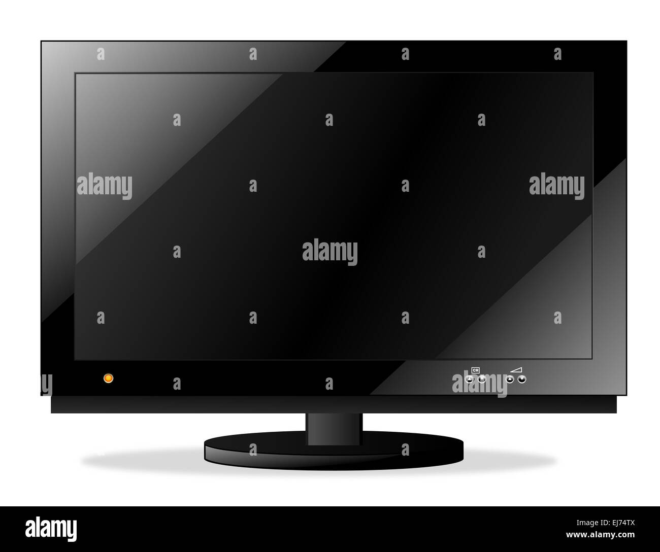 Flat Screen LCD TV Stock Photo - Alamy