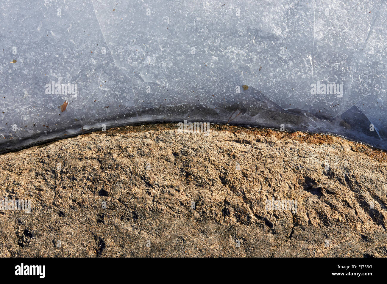 Frozen lake, Lappeenranta Finland Stock Photo