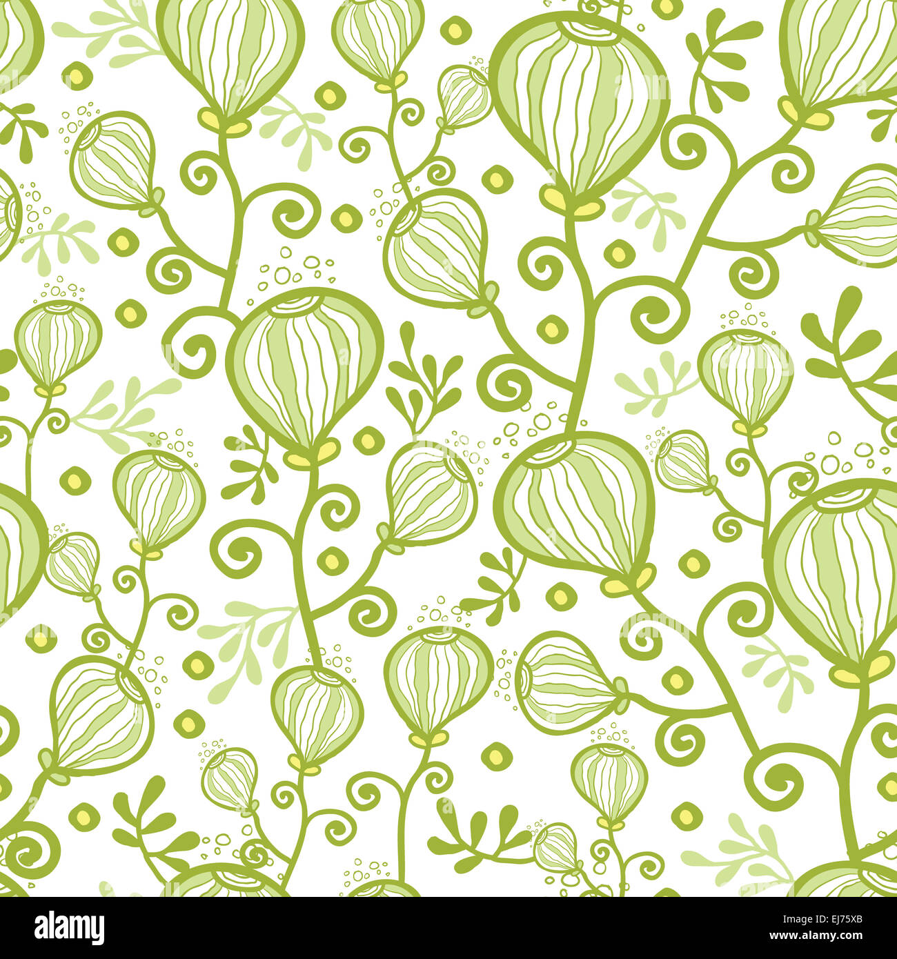 Underwater abstract plants seamless pattern background Stock Photo - Alamy