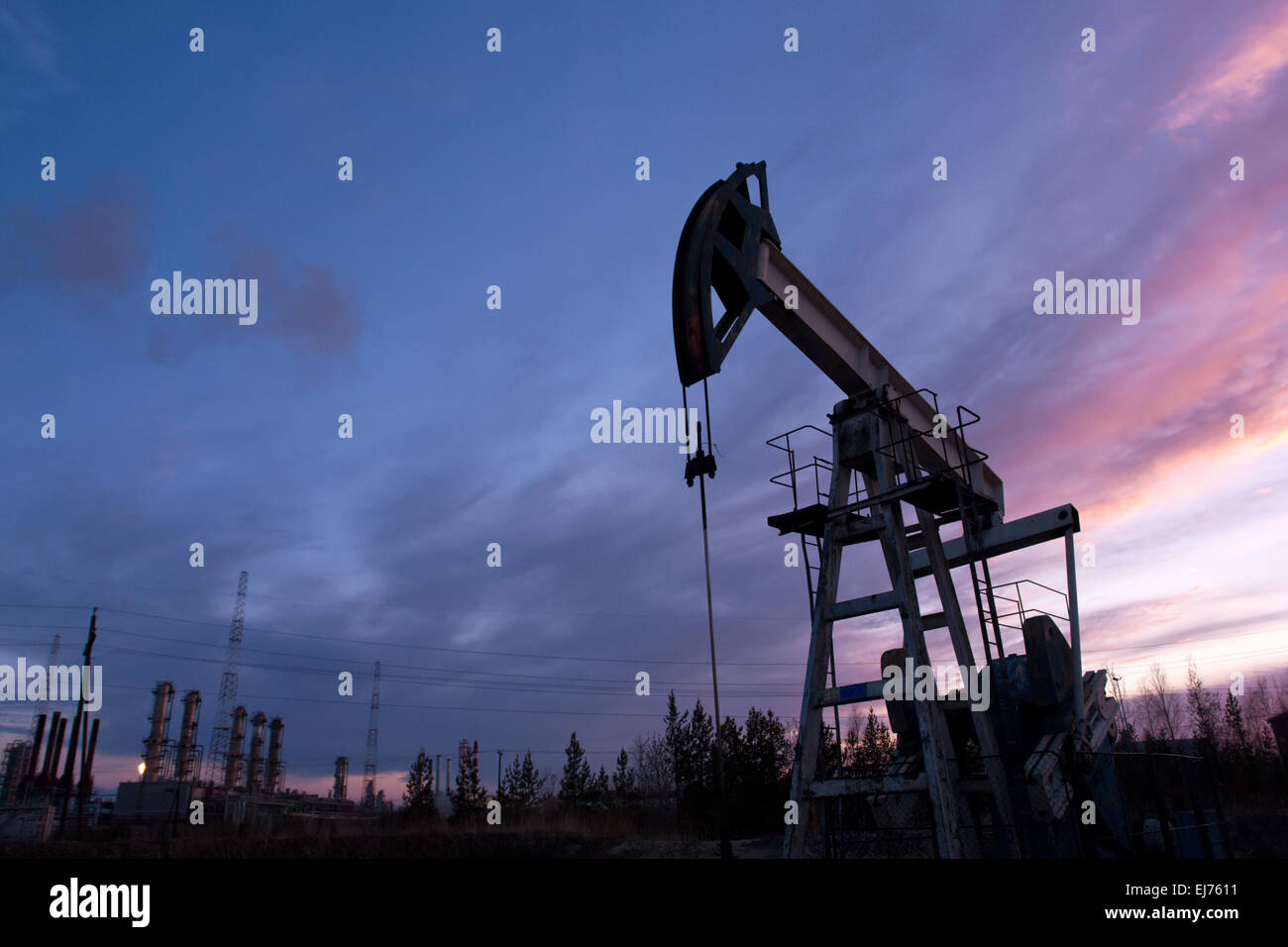 Oil Field Stock Photo