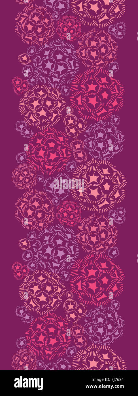 Abstract underwater flowers vertical seamless pattern border Stock ...