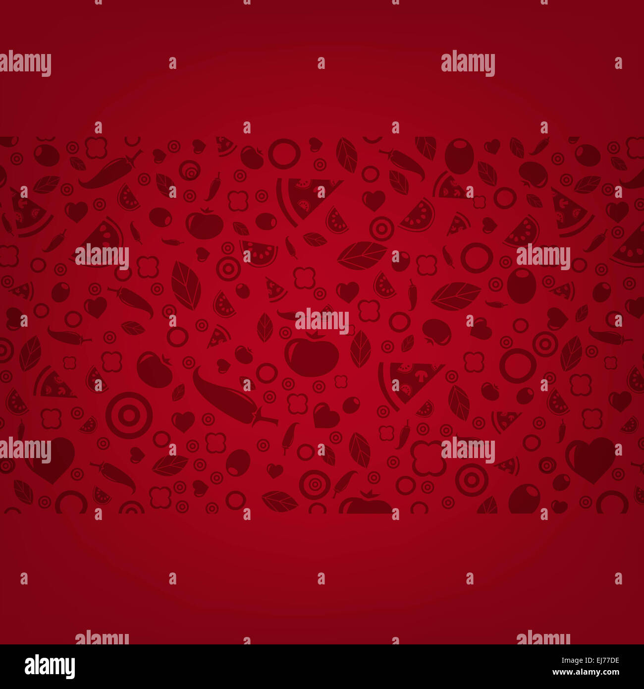 Dark Red Background With Food Icons Stock Photo - Alamy