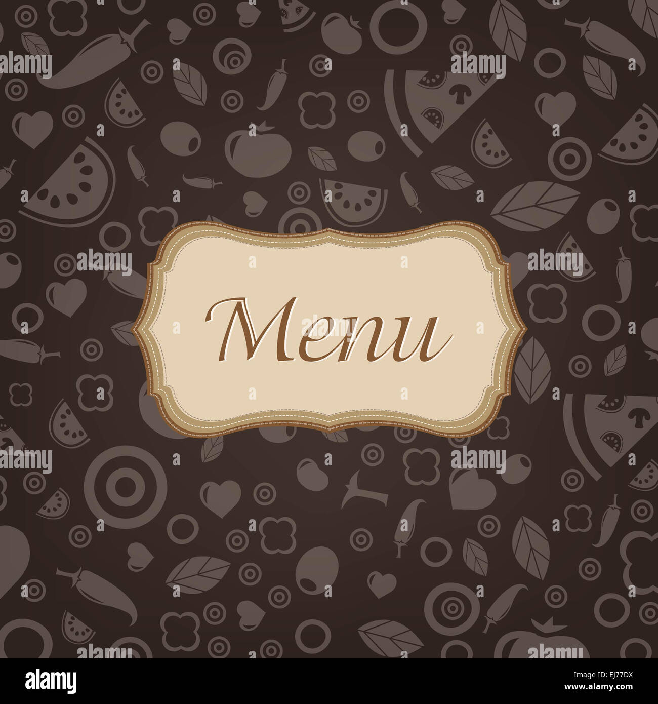Restaurant Menu Design Stock Photo