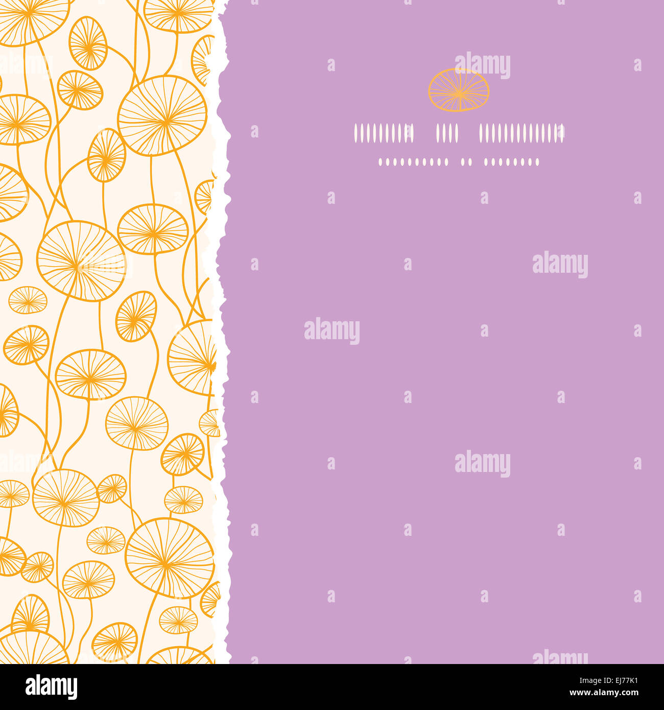 Abstract Yellow Plants Square Torn Seamless Pattern Background Stock ...