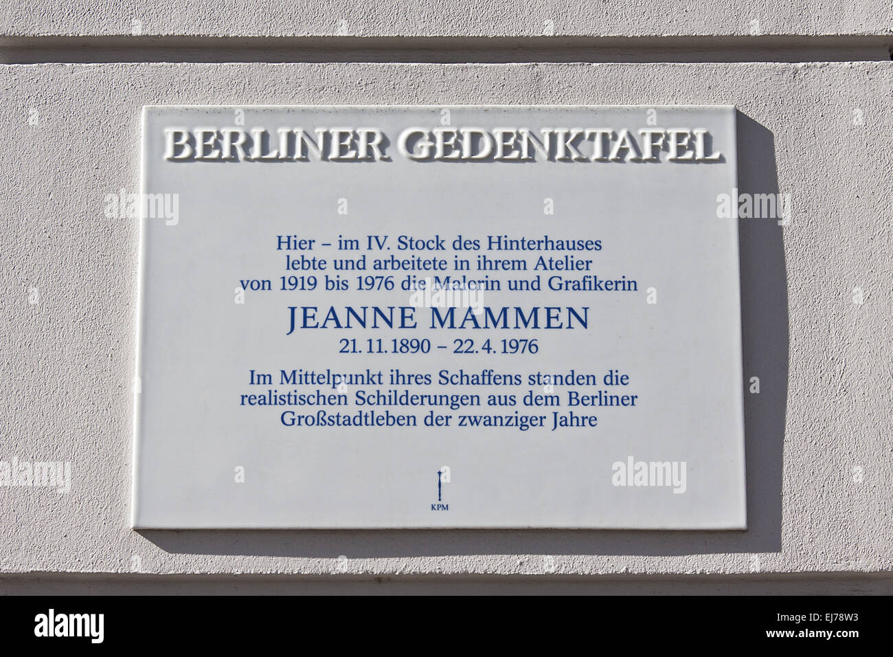 Jeanne Mammen Stock Photo