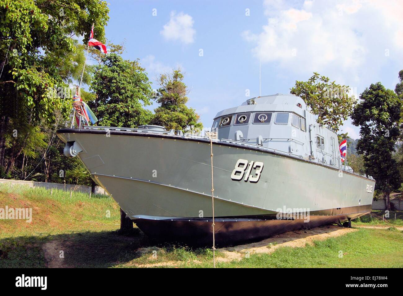 Thailand tsunami police boat