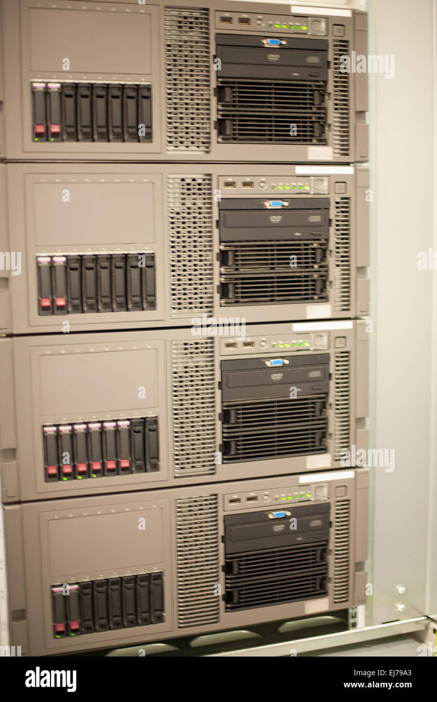 Photography in the data center Stock Photo