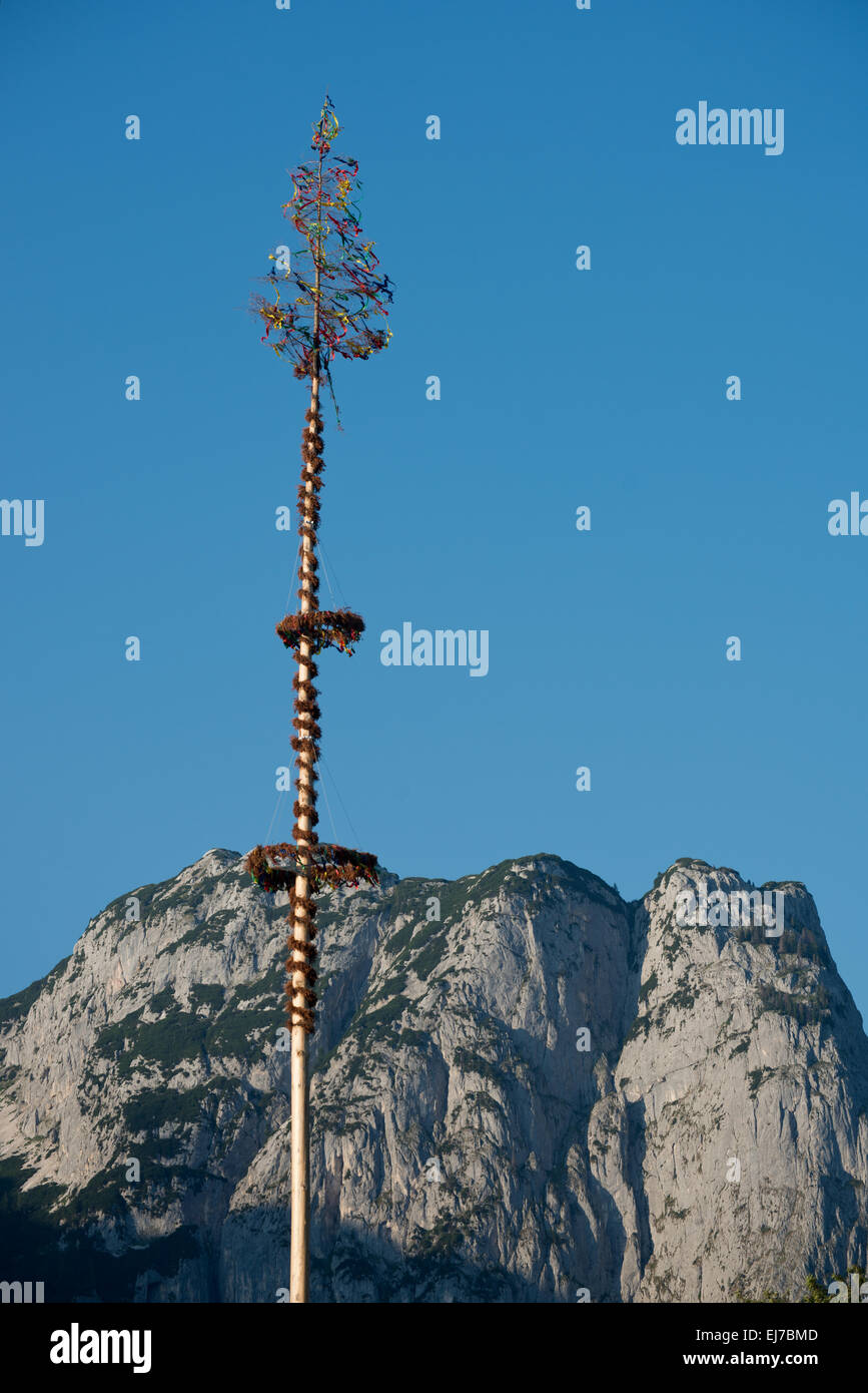 May pole with Backenstein Stock Photo