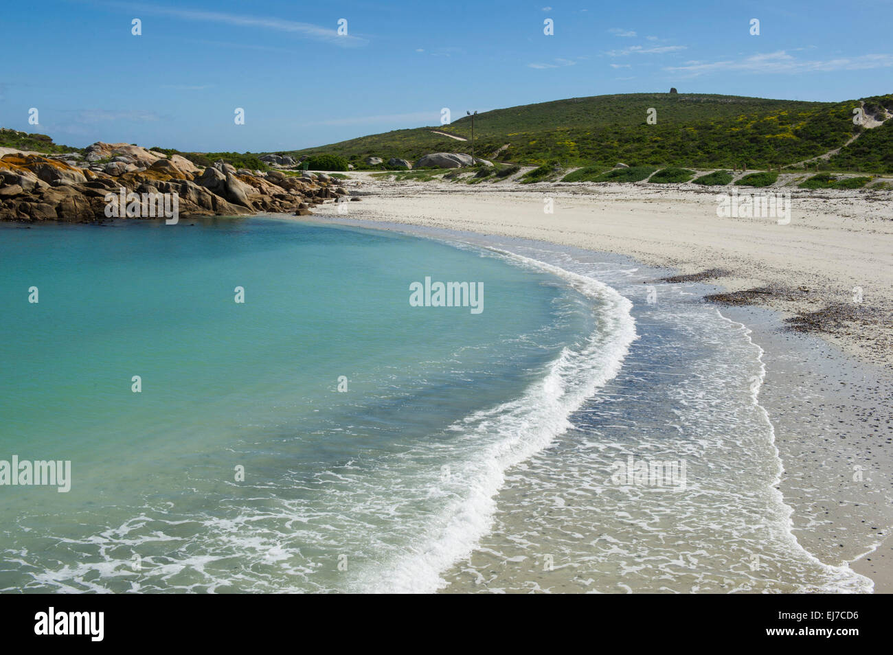 Sandy beach, Cape Columbine Nature Reserve, Paternoster, South Africa Stock Photo