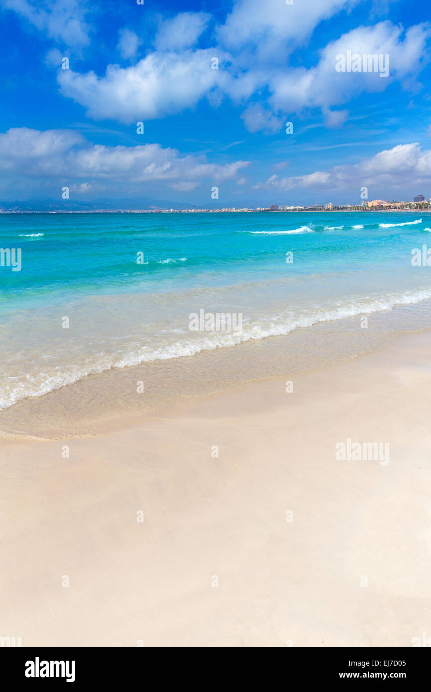 Majorca sArenal arenal beach Platja de Palma Llucmajor in mallorca Balearic Islands Stock Photo