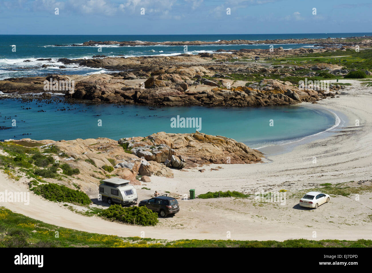 Sandy beach, Cape Columbine Nature Reserve, Paternoster, South Africa ...